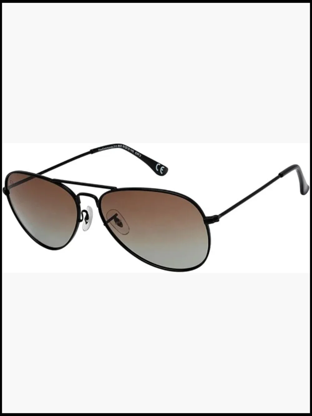 Oversized Aviator Polarized Sunglasses, UV Protection, Stainless Steel